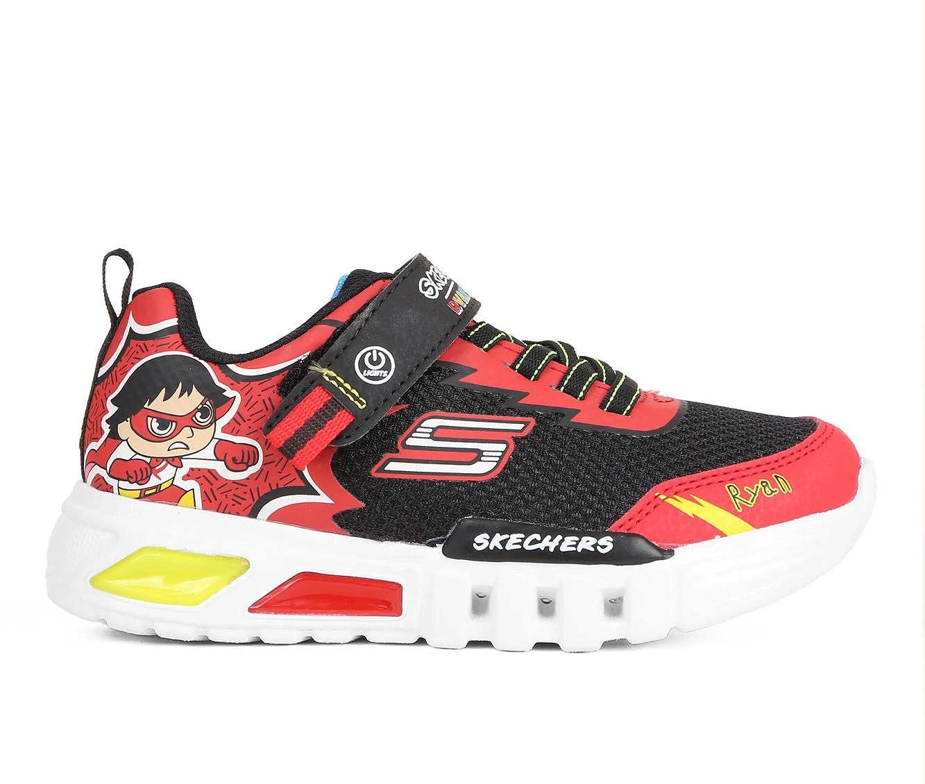 Boys' Skechers Little Kid & Big Kid Ryan's World Flex Glow Titan Light-Up Sneakers 2 Boys' Skechers Little Kid & Big Kid Ryan's World Flex Glow Titan Light-Up Sneakers - Image 2