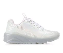 Girls' Skechers Little Kid & Big Kid Uno Ice Prism Luxe Wedge Sneakers