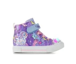 Girls' Skechers Toddler Twinkle Sparks Unicorn Light-Up High-Top Sneakers
