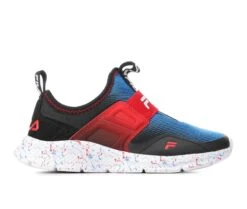 Boys' Fila Little Kid & BIg Kid Landbuzzer Marble Slip-On Running Shoes