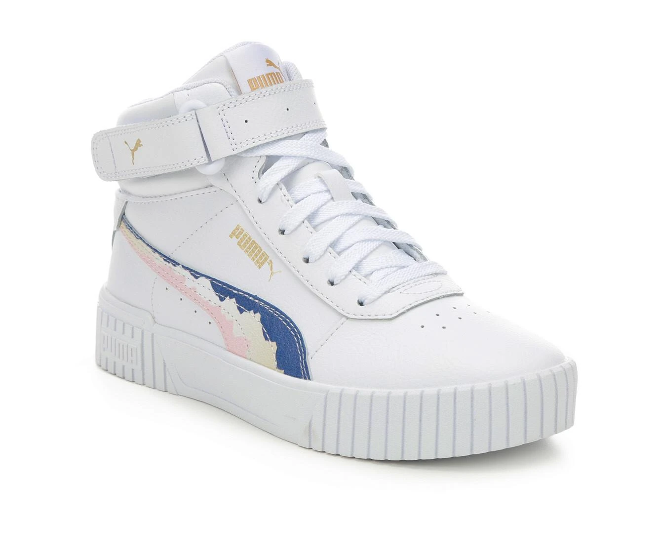 Girls' Puma Big Kid Carina 2.0 Mid Sneakers 3 Girls' Puma Big Kid Carina 2.0 Mid Sneakers - Image 3