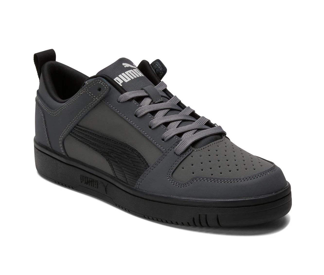 Men's Puma Rebound Layup Lo Nubuck Court Sneakers 3 Men's Puma Rebound Layup Lo Nubuck Court Sneakers - Image 3