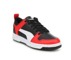 Boys' Puma Big Kid Rebound Layup Lo Speckle Basketball Shoes -Sports Shoes 2 586