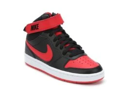 Boys' Nike Big Kid Court Borough Mid 2 Sneakers 8 Boys' Nike Big Kid Court Borough Mid 2 Sneakers -Sports Shoes 2 602