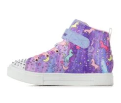 Girls' Skechers Little Kid Twinkle Sparks Unicorn Light-Up High-Top Sneakers -Sports Shoes 3 184