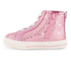 Girls' DKNY Toddler Hannah Sequin High Top Sneakers -Sports Shoes 3 299