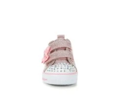 Girls' Skechers Toddler & Little Kid Shuffle Sequins N' Shine Light-Up Sneakers -Sports Shoes 4 138