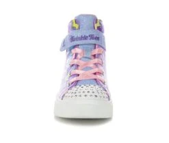 Girls' Skechers Little Kid Twinkle Sparks Unicorn Light-Up High-Top Sneakers -Sports Shoes 4 184